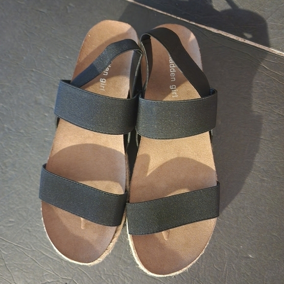 Madden Girl Black Cassie Espadrille Sandals Size 11M NWOB - Picture 6 of 9